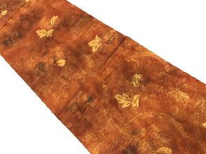 リサイクル　花唐草模様織出し名古屋帯